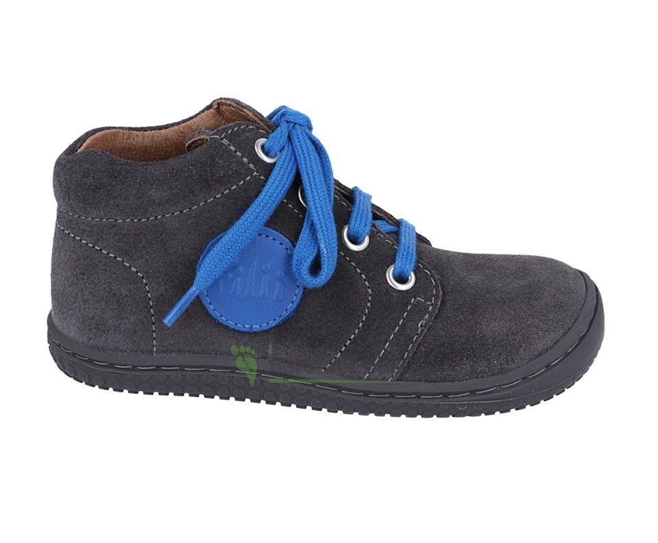 Filii barefoot - Gecko velours graphit laces M