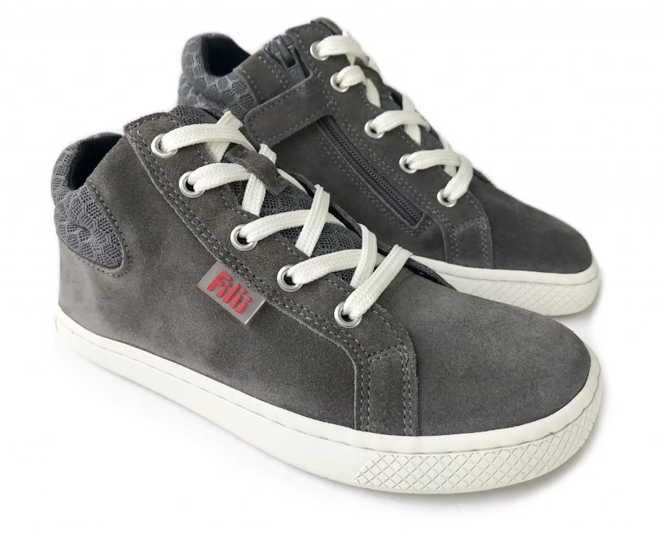 Filii Barefoot SKATER ONE laces velours grey M