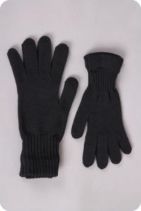 Surtex rukavice tmavé 100% merinové vlny silné - dětské | 14-17, 17-19