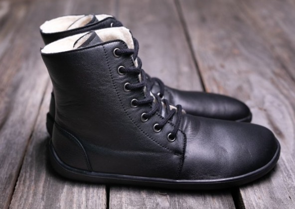 Barefoot Barefoot kotníkové boty Be Lenka Winter – Black bosá