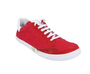 Barefoot Barefoot tenisky Filii - ADULT Love You Velours/Canvas Red bosá