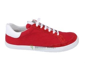 Barefoot Barefoot tenisky Filii - ADULT Love You Velours/Canvas Red bosá