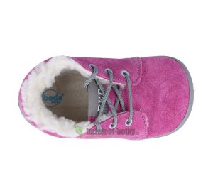 Beda Barefoot - Rebecca - zimní boty s membránou-tkaničky shora