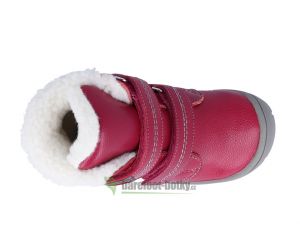 Protetika zimní barefoot boty Artik fuchsia shora