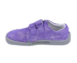 Beda Barefoot Violette - nízké třpytivé boty bok