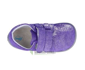 Beda Barefoot Violette - nízké třpytivé boty shora