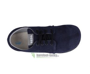 Beda barefoot kožené boty - deep blue shora