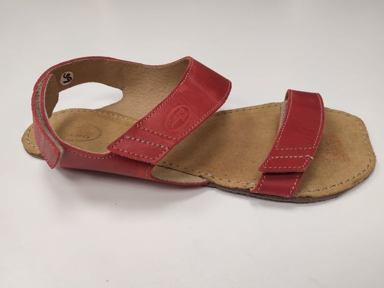Barefoot sandále Bora červené