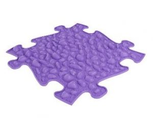 Ortopedická podlaha MUFFIK puzzle Oblázky měkké fialové