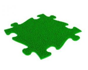 Ortopedická podlaha MUFFIK puzzle Tráva tvrdá zelená