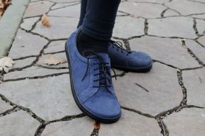 Peerko 2.0 kožené boty - Classic Blue na noze II