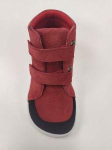 Baby bare shoes Febo Fall Red s okopem shora