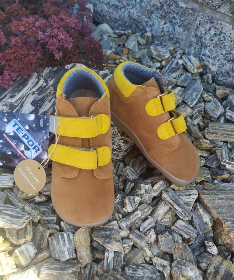 Beda Barefoot Caramel - celoroční boty s membránou