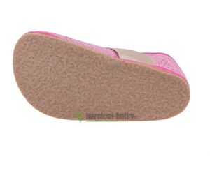 Pegres barefoot papuče BF03 růžové podrážka