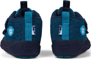 Dětské barefoot botičky Affenzahn Minimal Lowboot Knit Bear - Blue Sappore zezadu