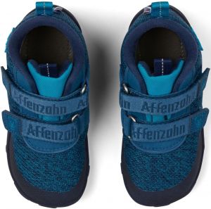 Dětské barefoot botičky Affenzahn Minimal Lowboot Knit Bear - Blue Sappore shora