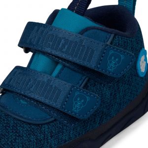 Dětské barefoot botičky Affenzahn Minimal Lowboot Knit Bear - Blue Sappore detail