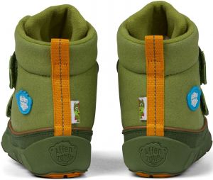 Dětské barefoot botičky Affenzahn Minimal Midboot Vegan Dragon - Green zezadu