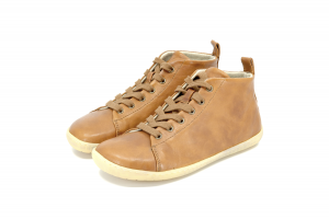 Barefoot boty MUKISHOES High-cut RAW LAETHER BROWN FW pár