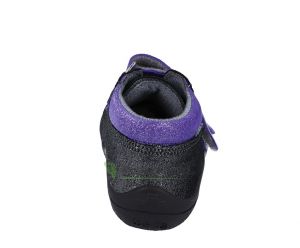 Beda Barefoot Dark violette - celoroční boty s membránou zezadu