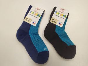 Dětské Surtex merino ponožky froté - tenké modré detail