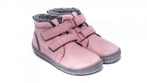 Dětské zimní barefoot boty Be Lenka Penguin - Pink pár