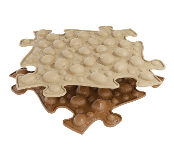 Barefoot Ortopedická podlaha MUFFIK puzzle Ořechy bosá
