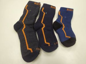 Barefoot Surtex merino ponožky froté s nápisem bosá