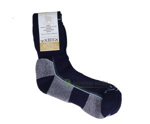 Surtex ponožky froté - 90 % merino - černo-šedo-tyrkysové | 43-46, 46-48