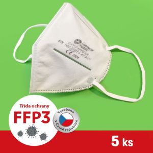 Respirátor / Filtrační polomaska FFP3 5 ks