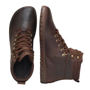 Barefoot Kožené boty ZAQQ EXPEQ Brown Waterproof bosá