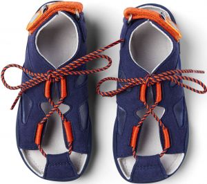 Barefoot Dětské barefoot sandály Affenzahn Sandal Vegan Elephant-Blue bosá