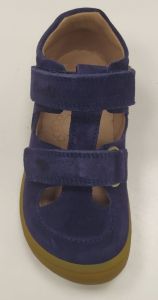 Barefoot Lurchi sandálky - Nando suede Azul bosá