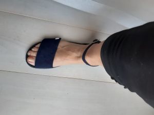 Leguano sandálky Jara blau na noze