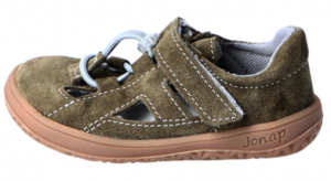 Jonap barefoot sandále B9S khaki SLIM | 24, 28, 30