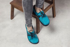 Peerko 2.0 kožené boty - Street Azure na noze