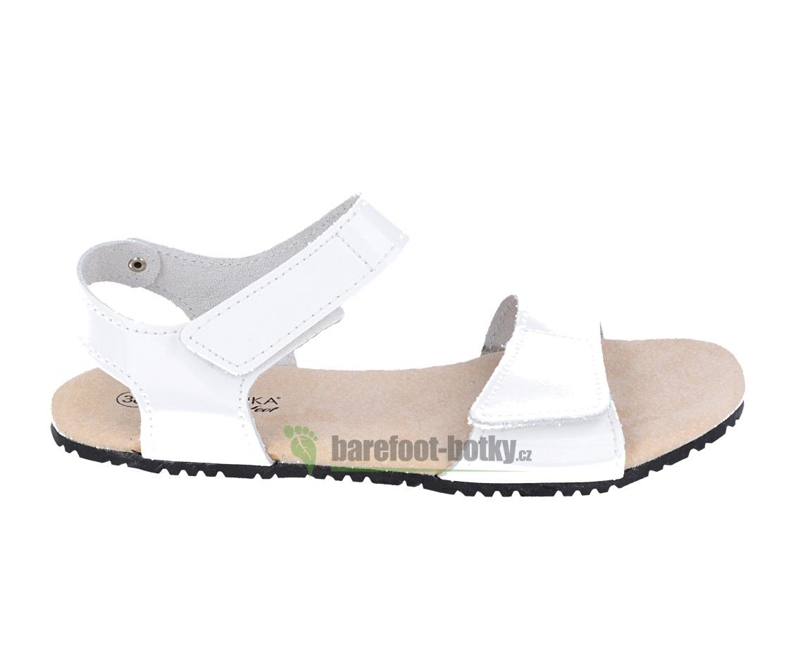 Protetika barefoot sandály Belita bílé