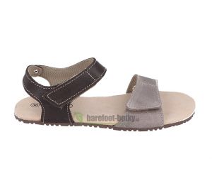 Protetika barefoot sandály Belita šedé/hnědé