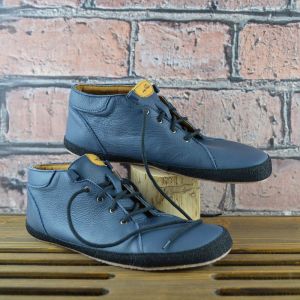 Barefoot Celoroční boty - Bosé Pegresky pro dospělé - modrá s černým okopem bosá