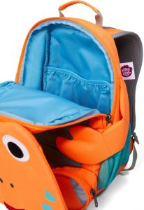 Dětský batoh do školky Affenzahn Crab large - neon orange detail