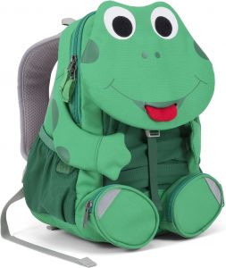 Barefoot Dětský batoh do školky Affenzahn Large Friend Fabian Frog - green bosá