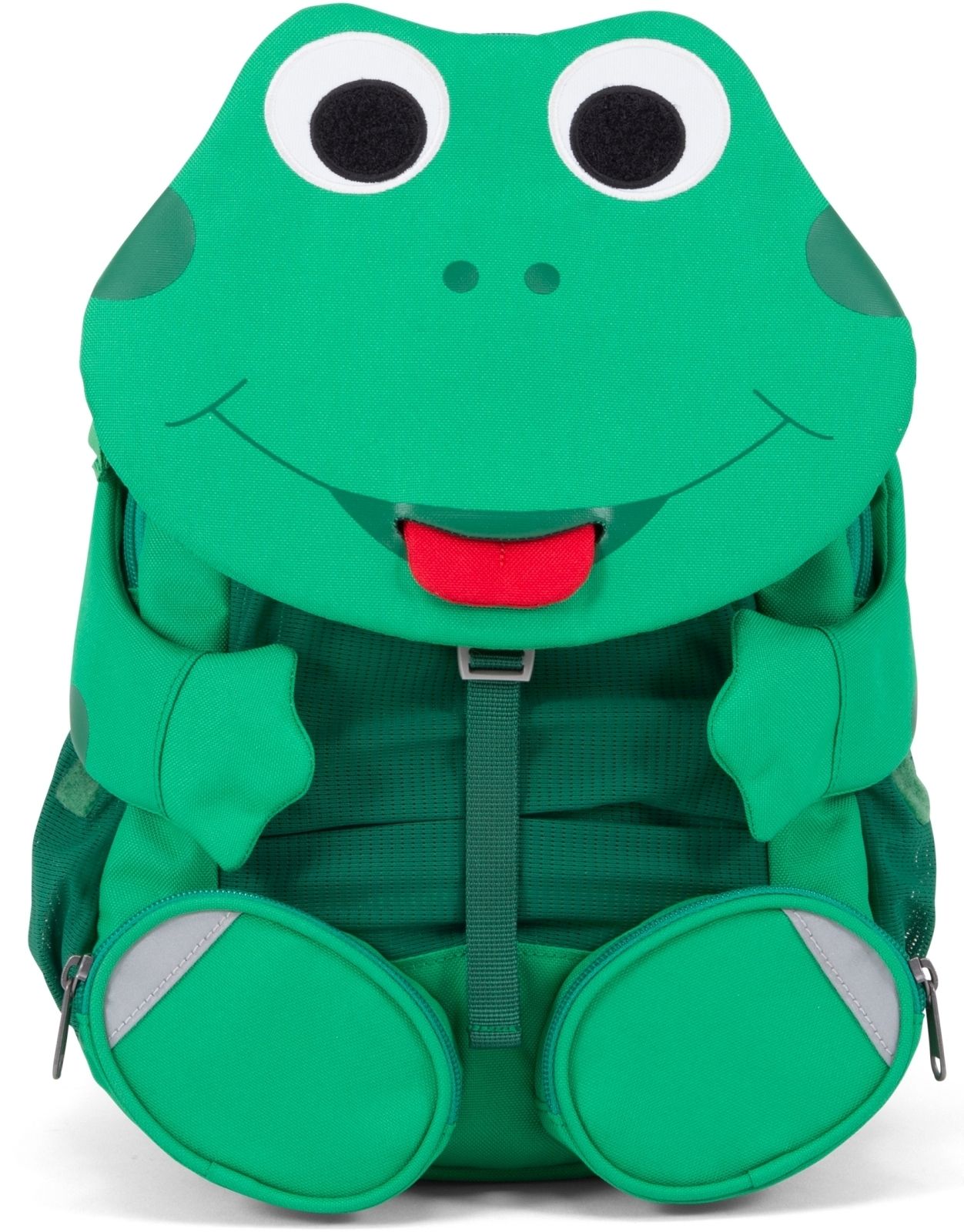 Barefoot Dětský batoh do školky Affenzahn Large Friend Fabian Frog - green bosá
