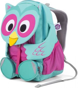 Dětský batoh do školky Affenzahn Olina Owl large - turquoise bok