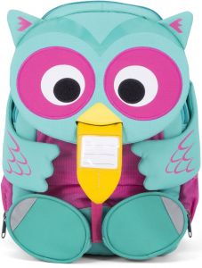 Dětský batoh do školky Affenzahn Olina Owl large - turquoise detail