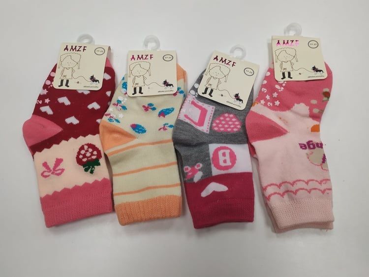 Protiskluzové slabé ponožky AMZF - pro holky