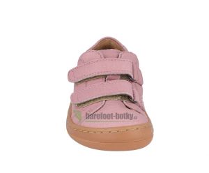 Froddo barefoot celoroční boty pink - 2 suché zipy zepředu