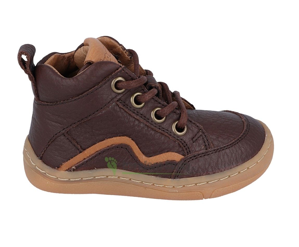Barefoot Froddo barefoot kotníkové boty brown - tkaničky bosá