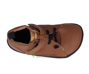 Barefoot kožené boty Pegres BF52 - hnědá shora