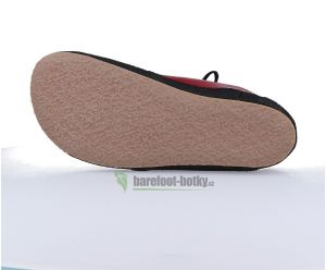 Barefoot kožené boty Pegres BF71 - červená podrážka
