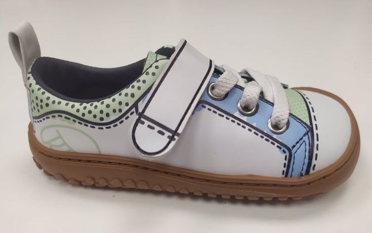 Barefoot Celoroční boty zapato FEROZ Paterna rocker Print azul verde bosá